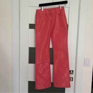 New Versace Pink Wide Leg Pants Size XS